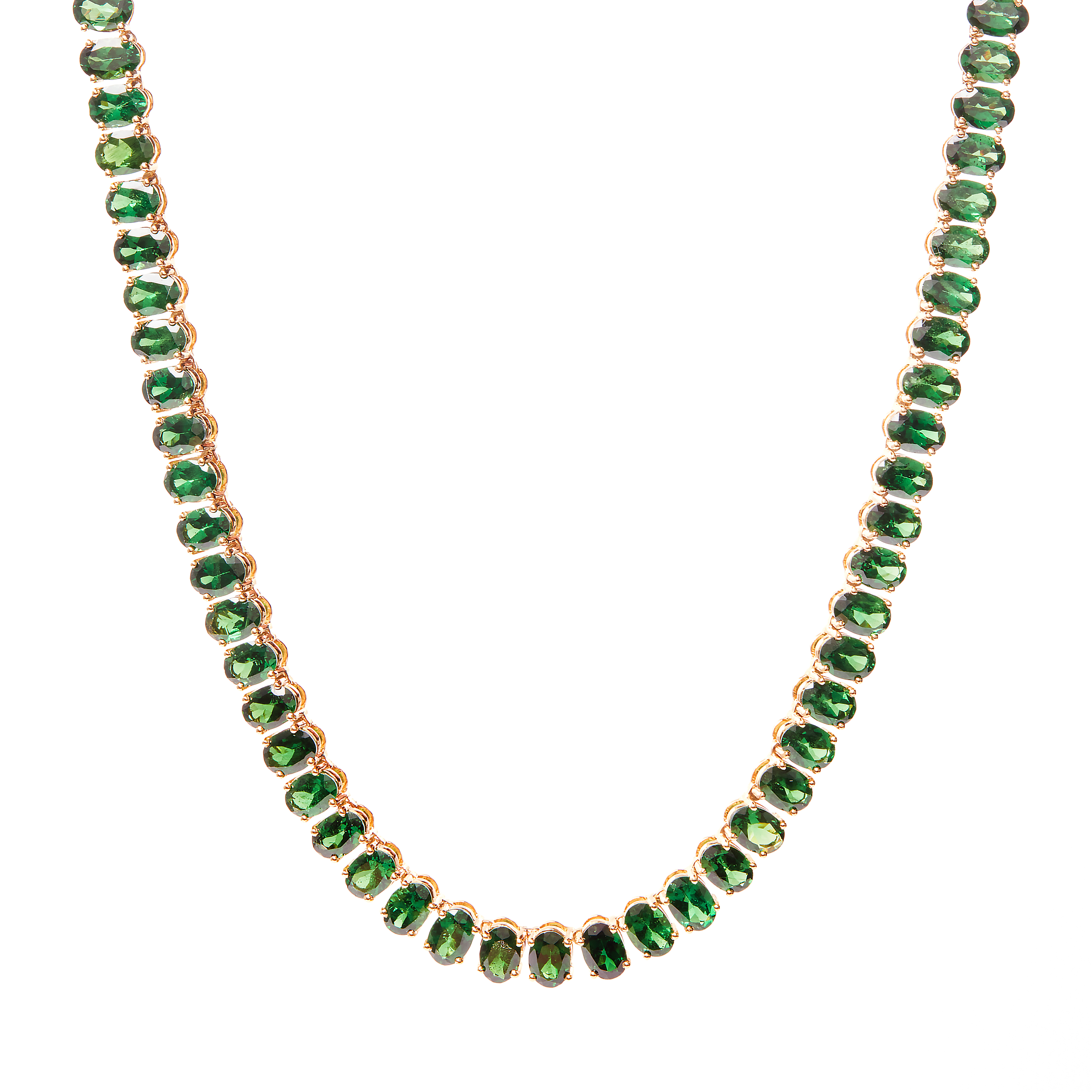 Colier GALA din aur galben de 18k cu tsavorit ( 29.65 ct.)