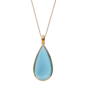 Pandantiv LUCE: aur galben 18k / topaz