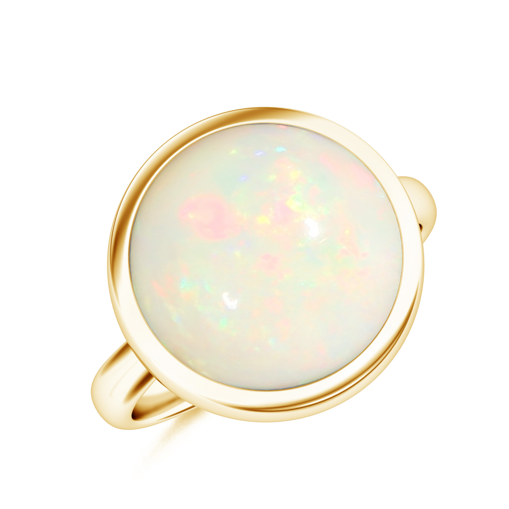 Inel LUCE din aur galben de 18k cu opal