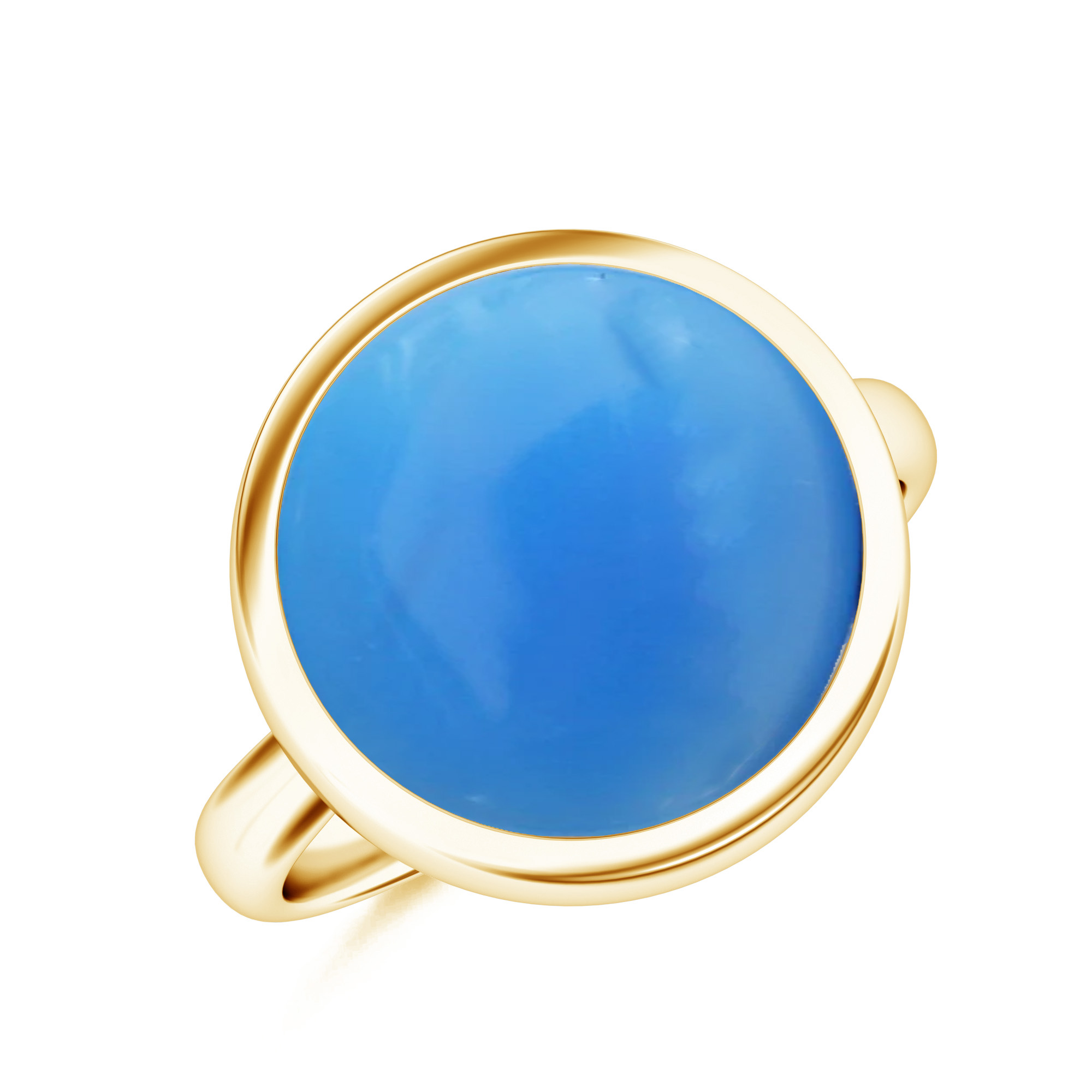Inel LUCE din aur galben de 18k cu topaz