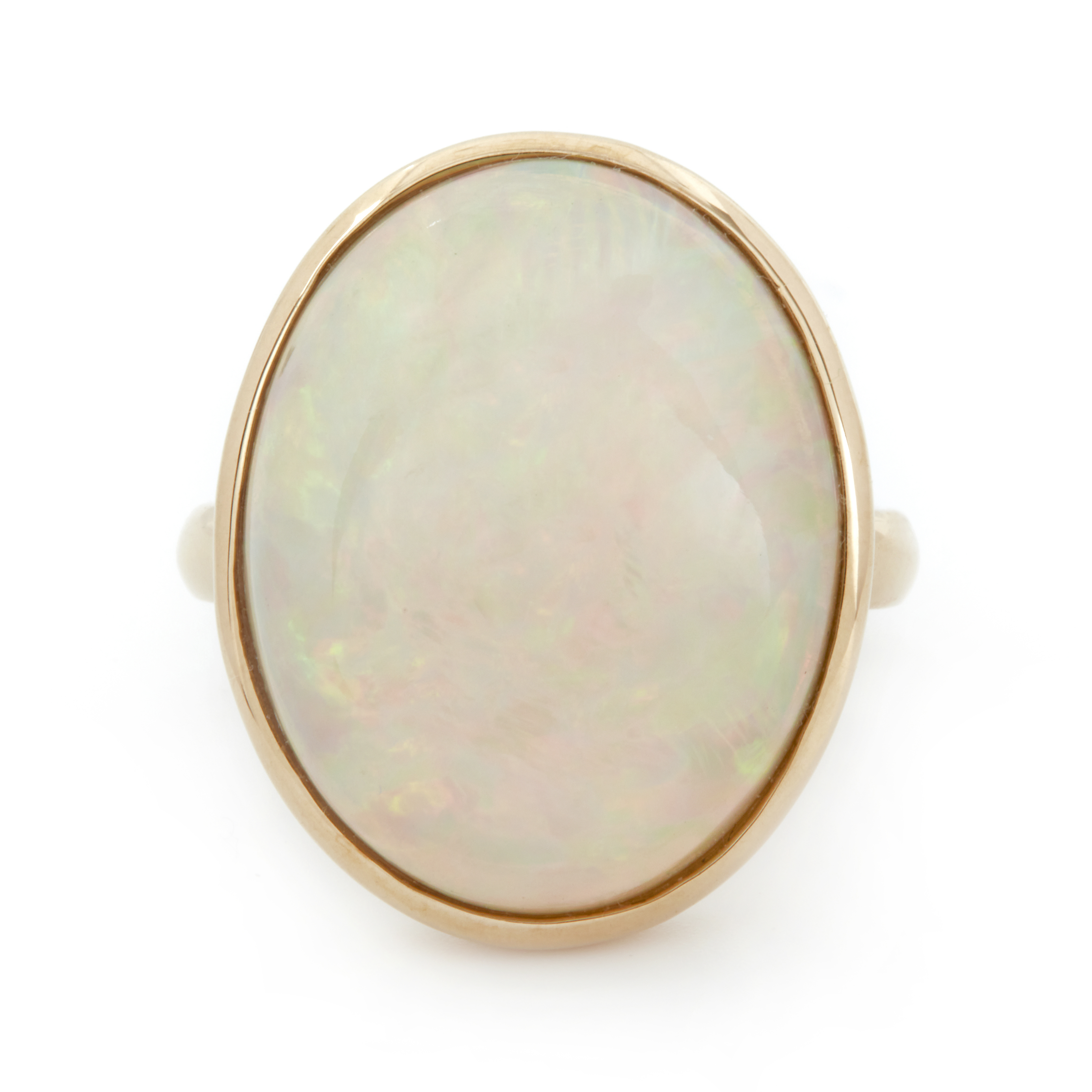 Inel VESTA din aur galben de 18k cu opal