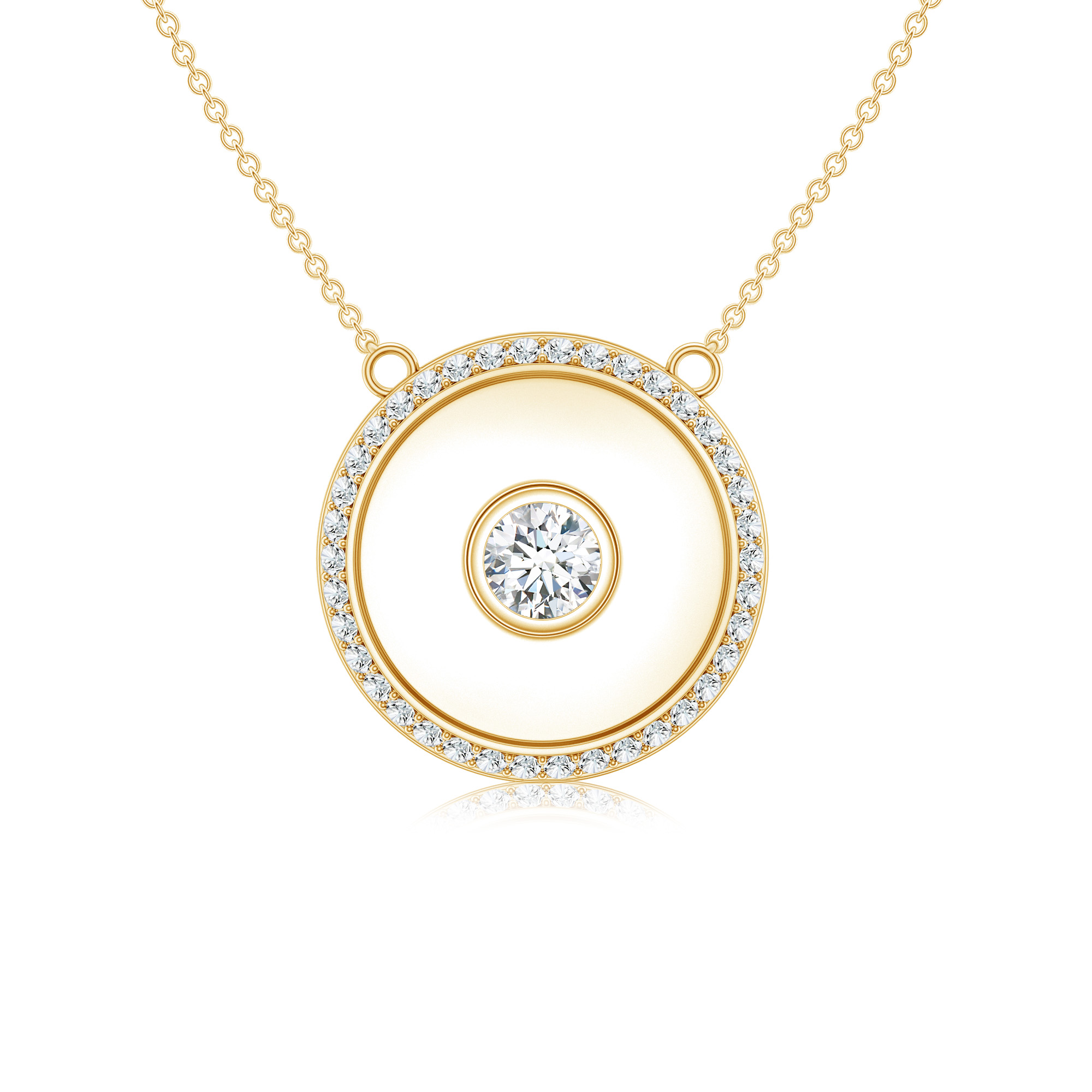 Colier DIAMONDS din aur galben de 18k cu diamante