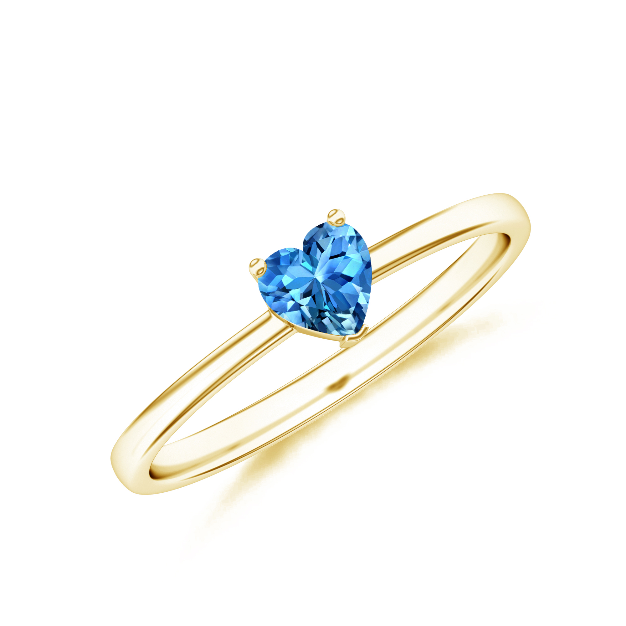 Inel ADORA din aur galben de 18k cu topaz swiss
