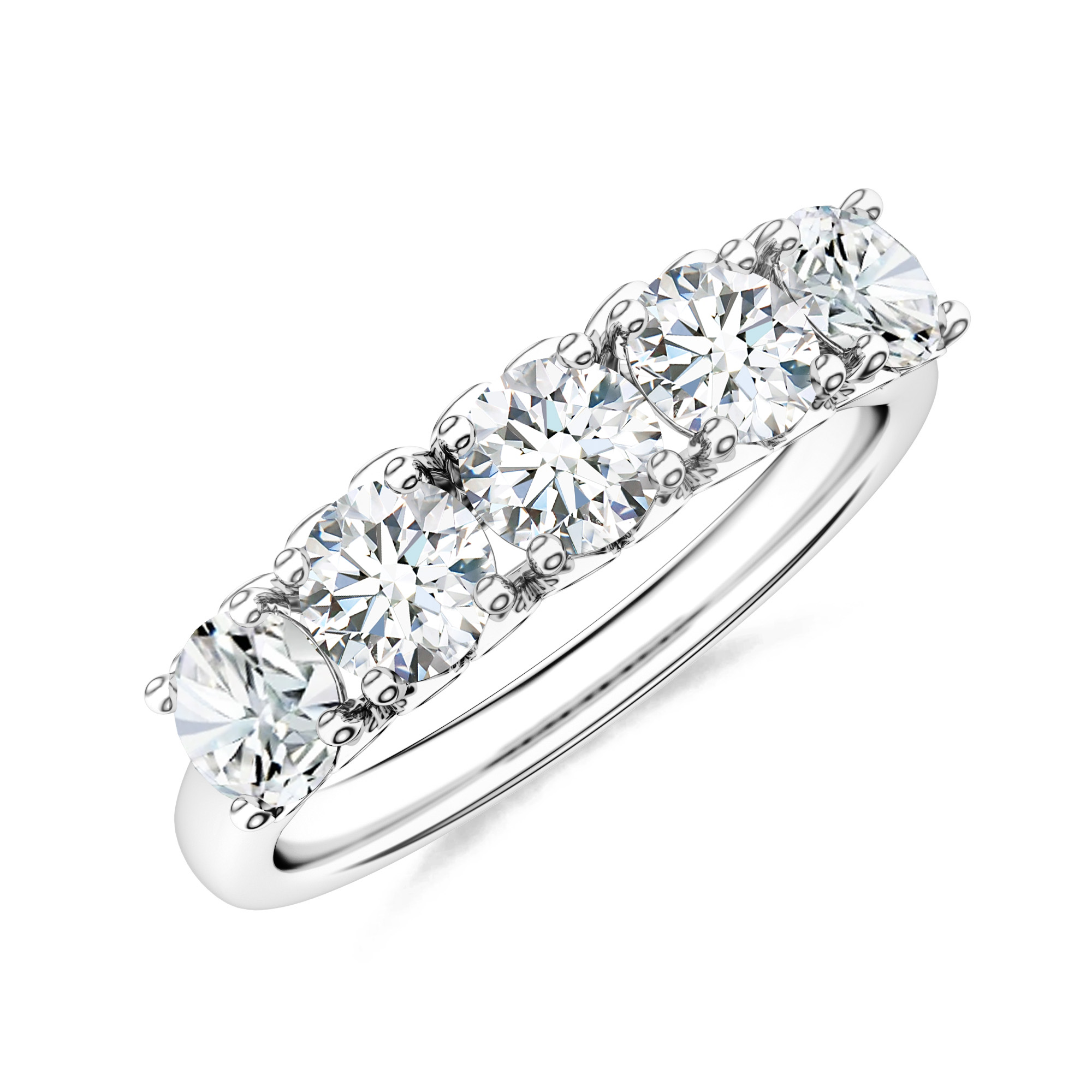 Inel DIAMONDS din aur alb de 18k cu diamante
