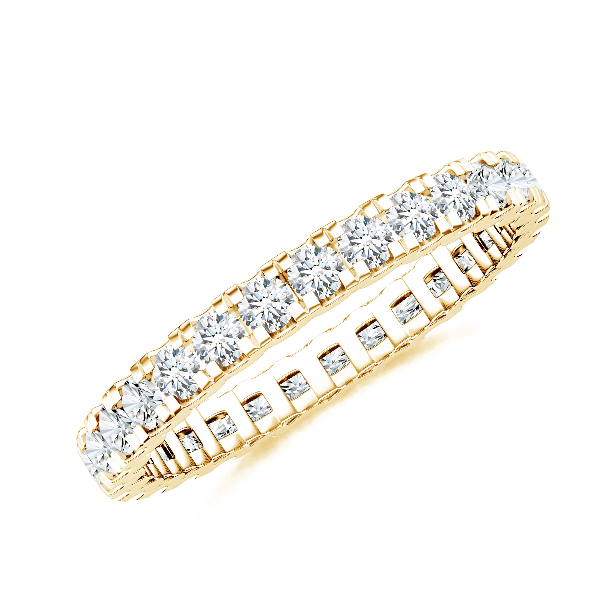 Inel eternity DIAMONDS din aur galben de 18k cu diamante