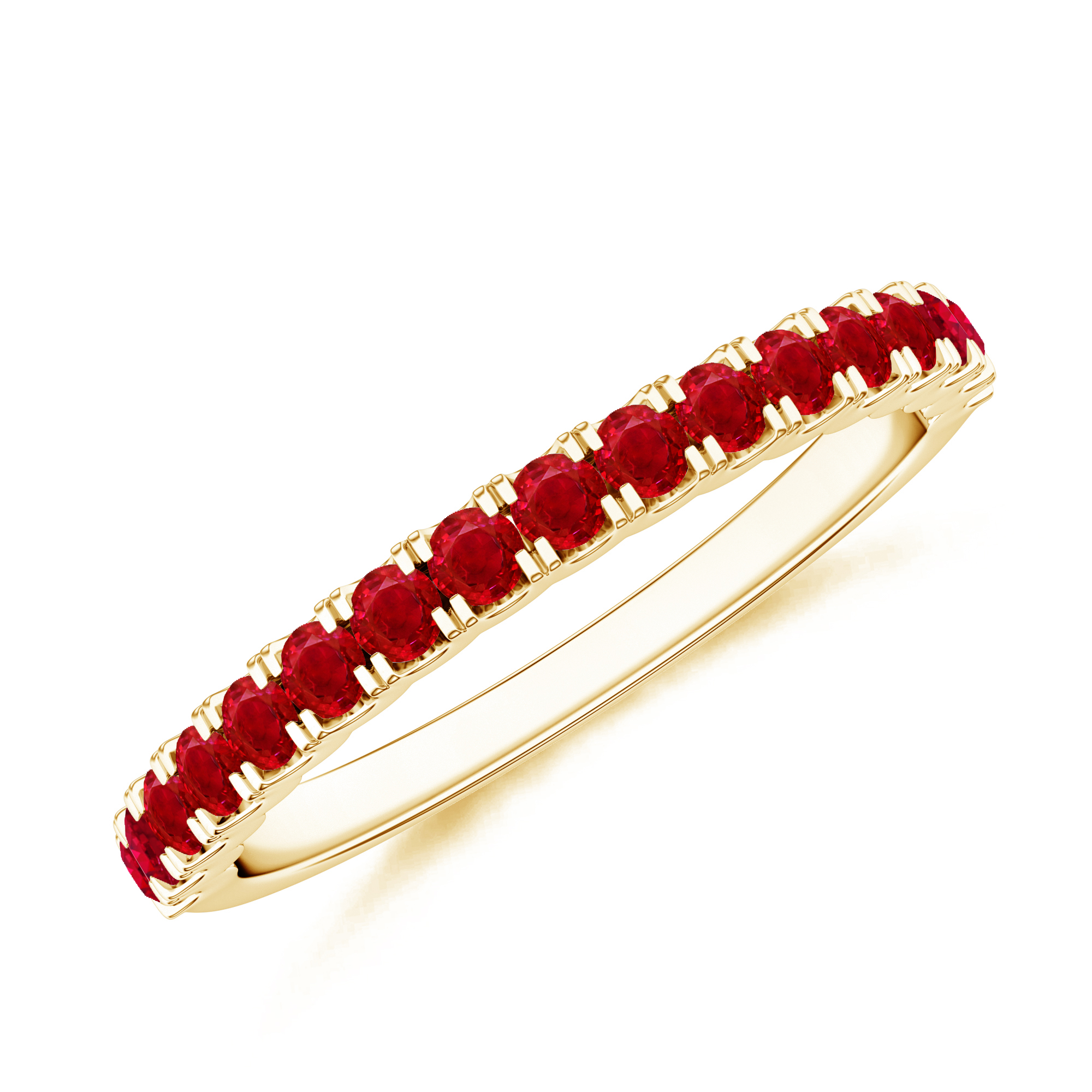Inel aur galben 18k, rubin