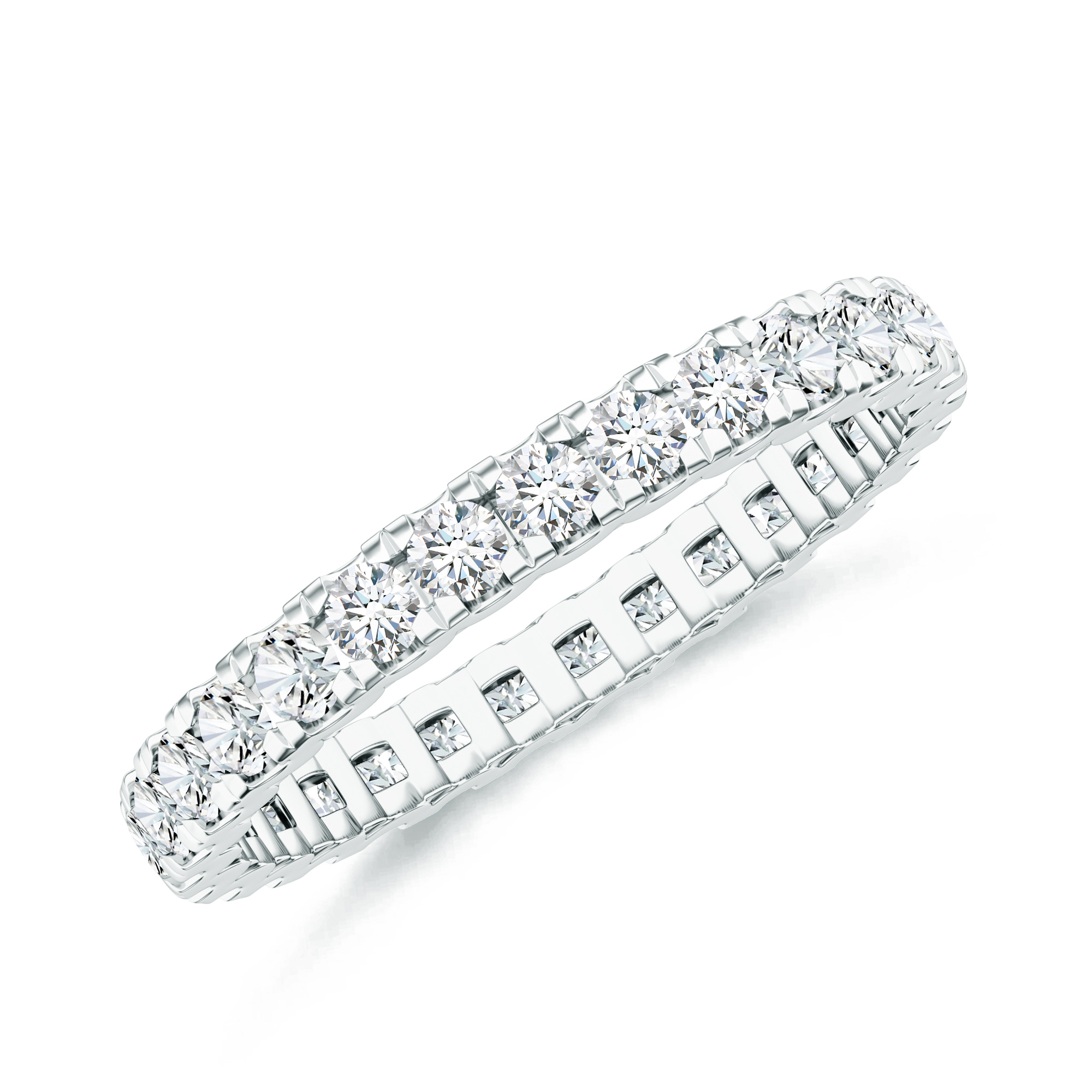 Inel eternity DIAMONDS din aur alb de 18k cu diamante