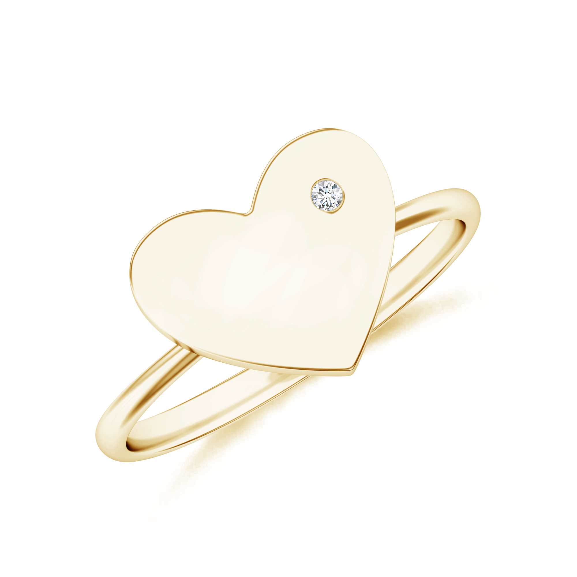 Inel DIAMONDS din aur galben de 18k cu diamant