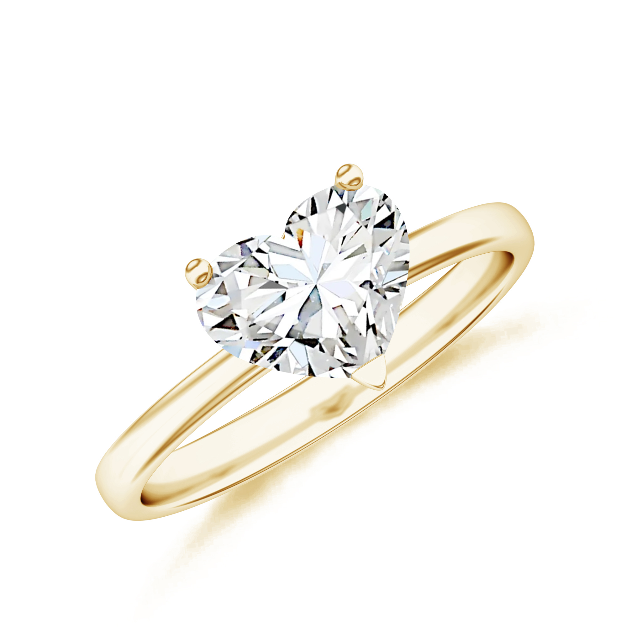 Inel solitaire DIAMONDS din aur galben de 18k cu diamant de 1.5 ct. (HRD)