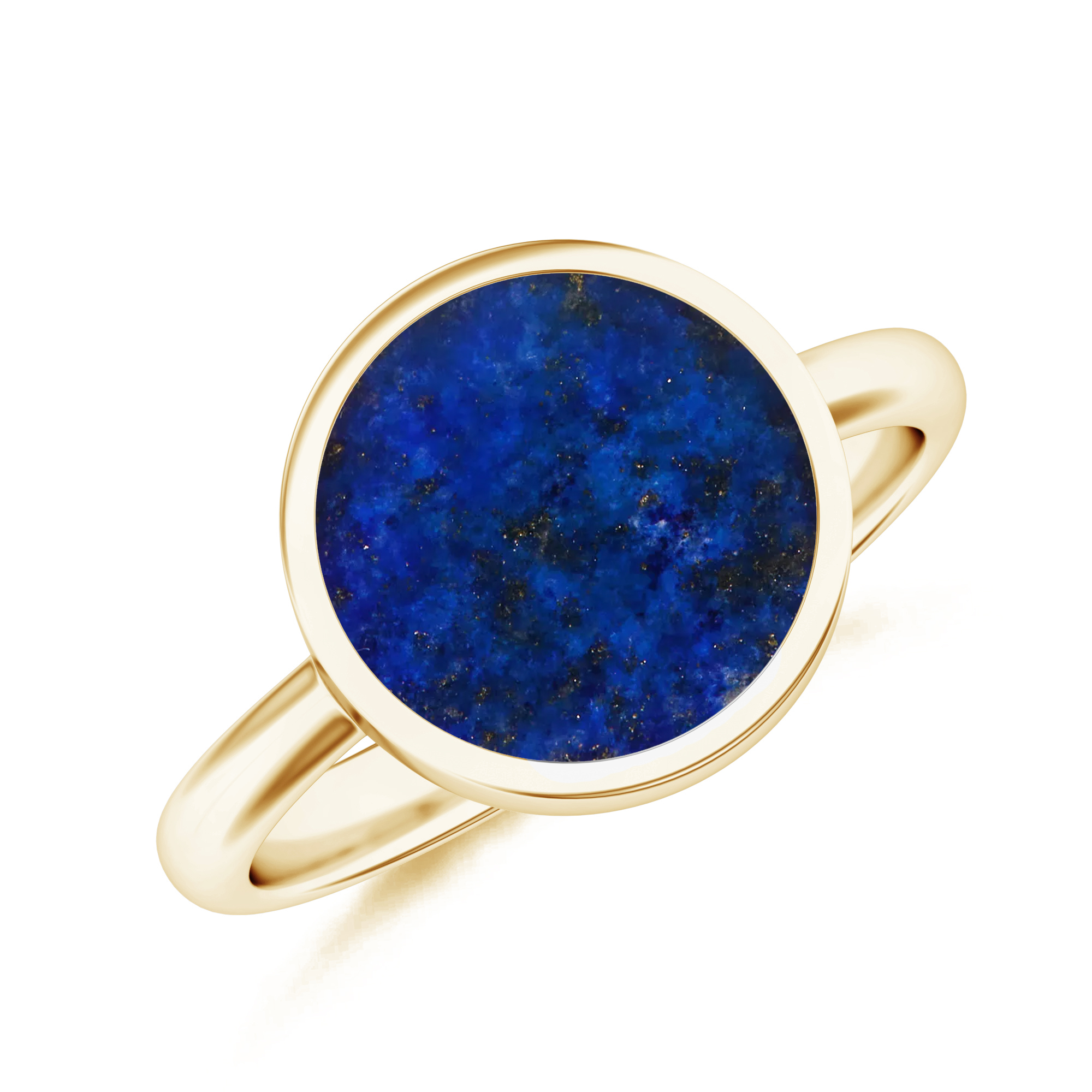 Inel aur galben 18k cu lapis lazuli R-ABS-LFD10