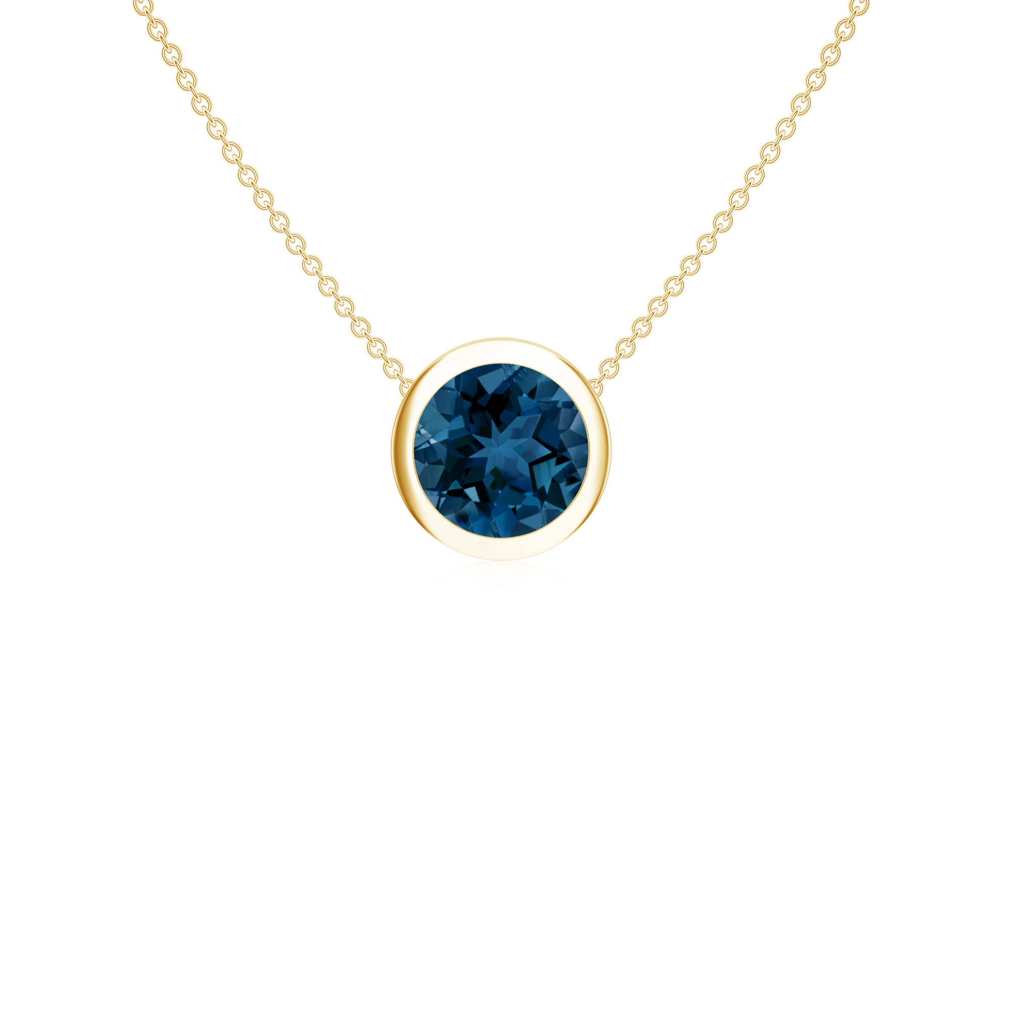 Colier UNA din aur galben de 18k cu topaz london