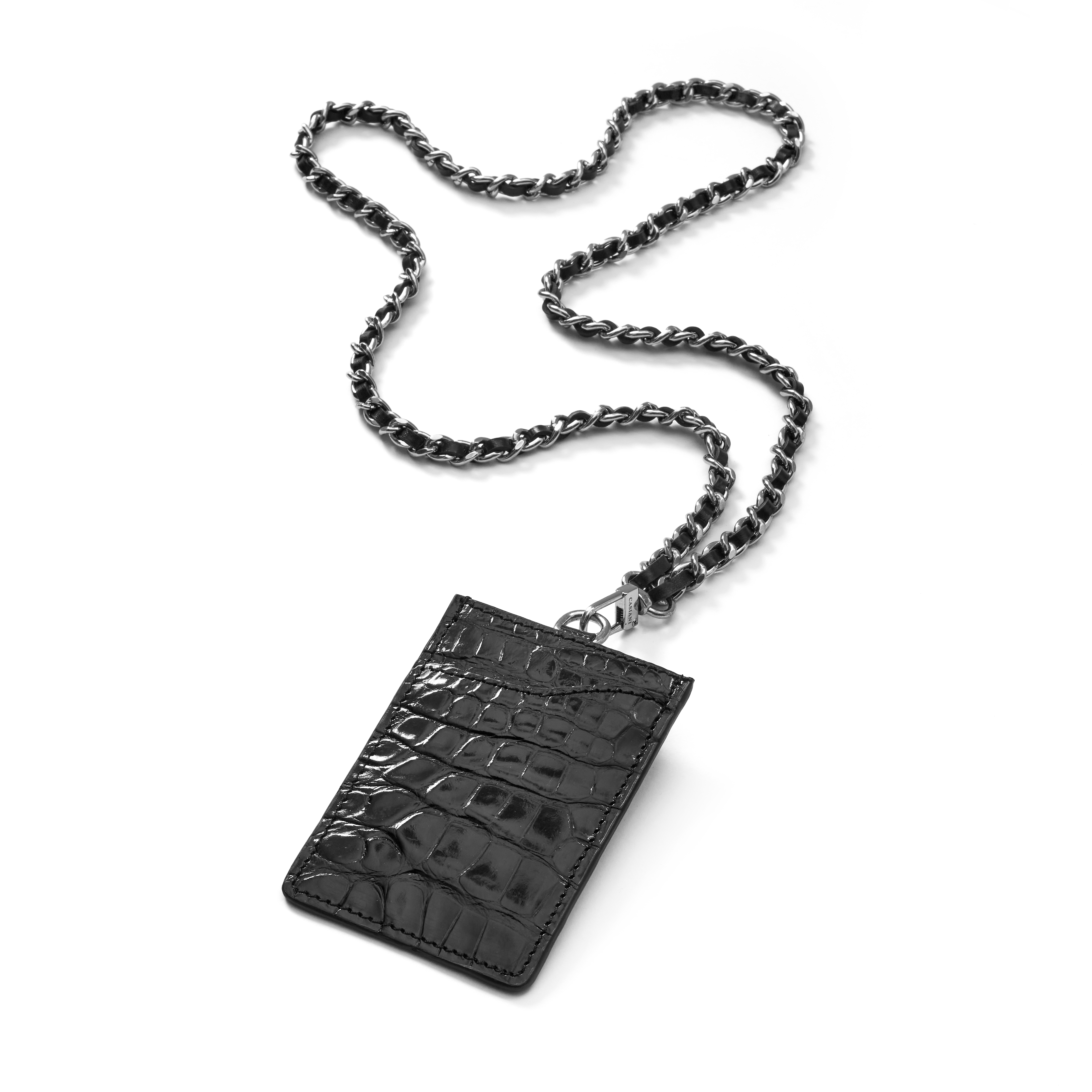 CARD HOLDER CU LANT CHC001-AL-BLK/S-S