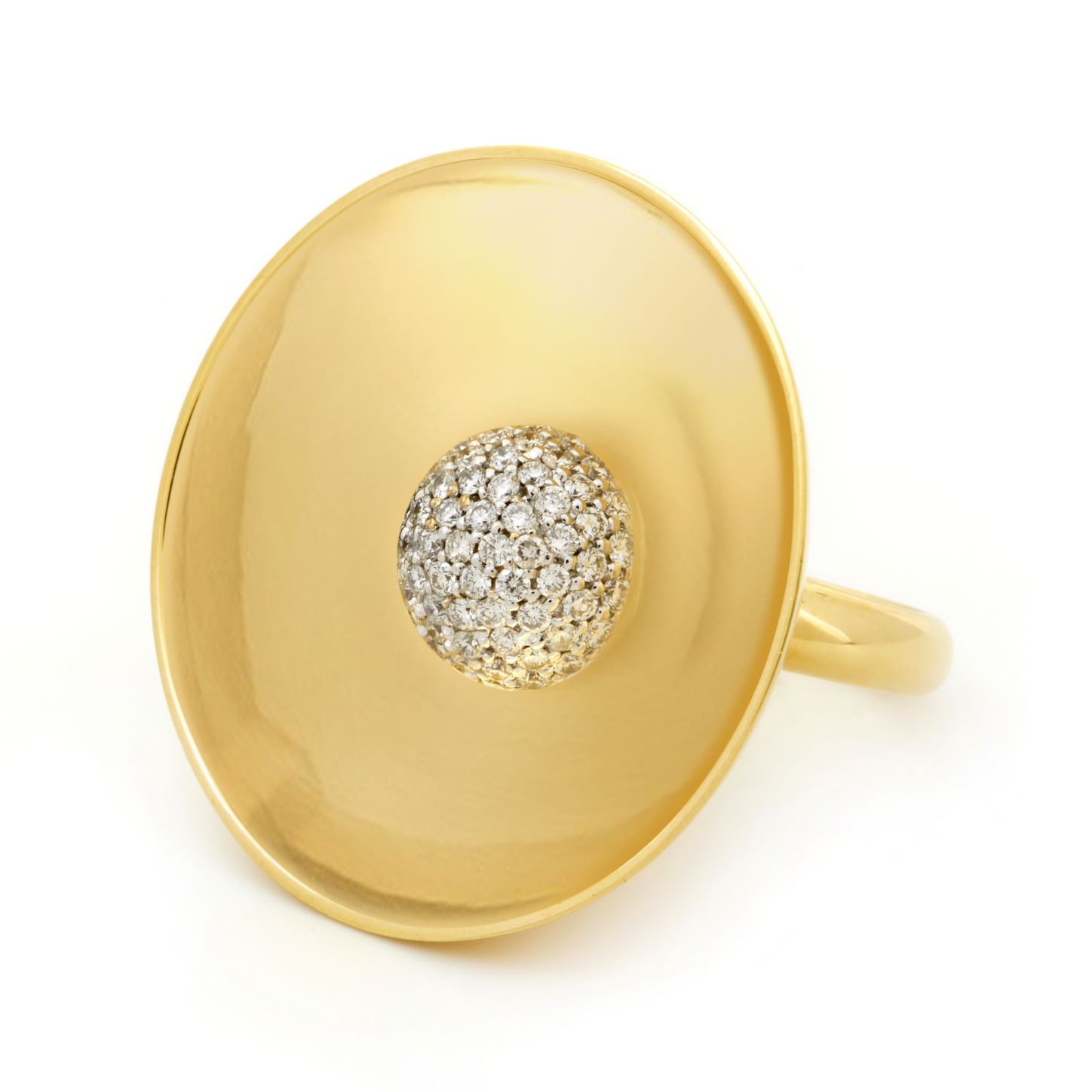 Inel DIAMONDS din aur galben de 18k cu diamante