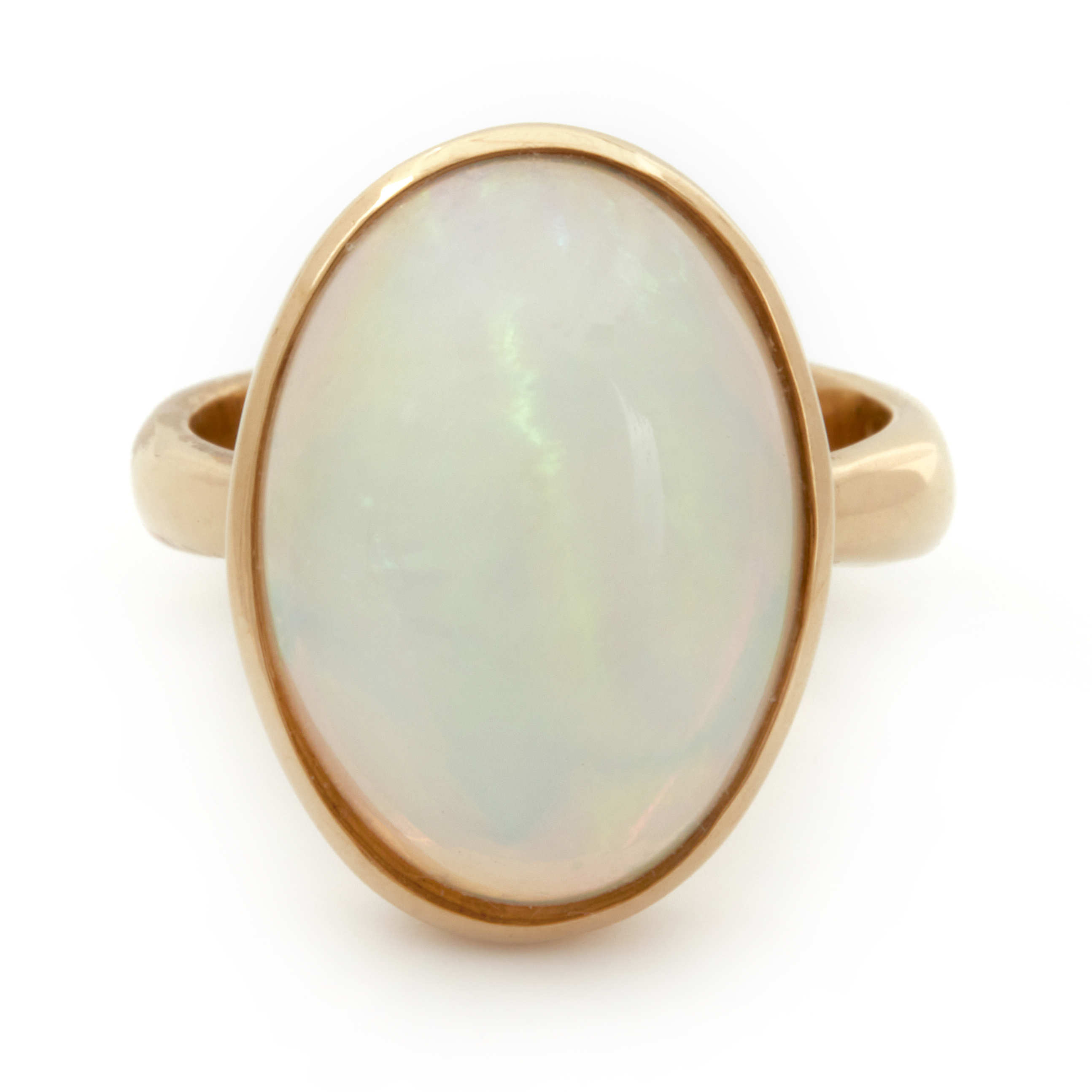 Inel VESTA din aur galben de 18k cu opal