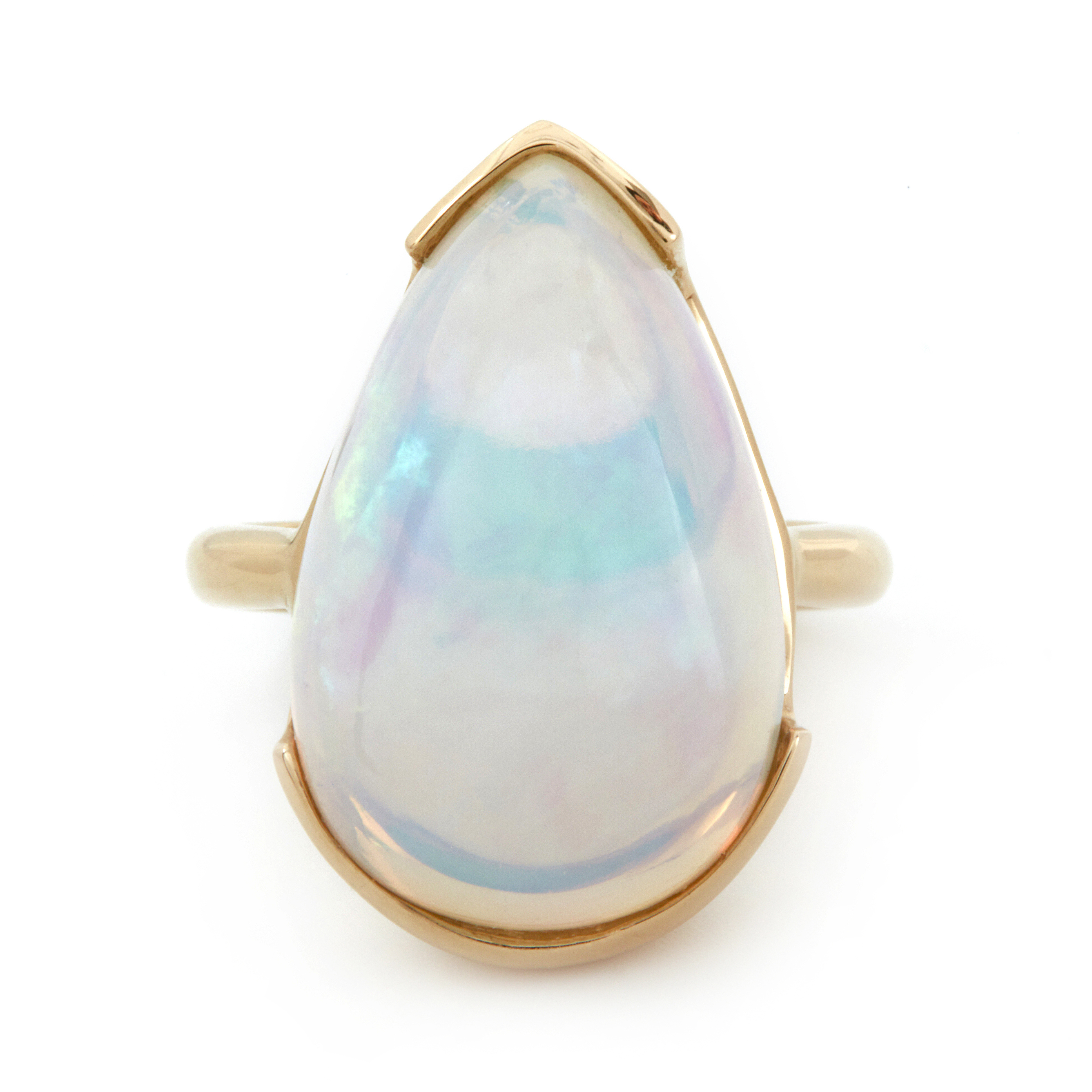 Inel VESTA din aur galben de 18k cu opal