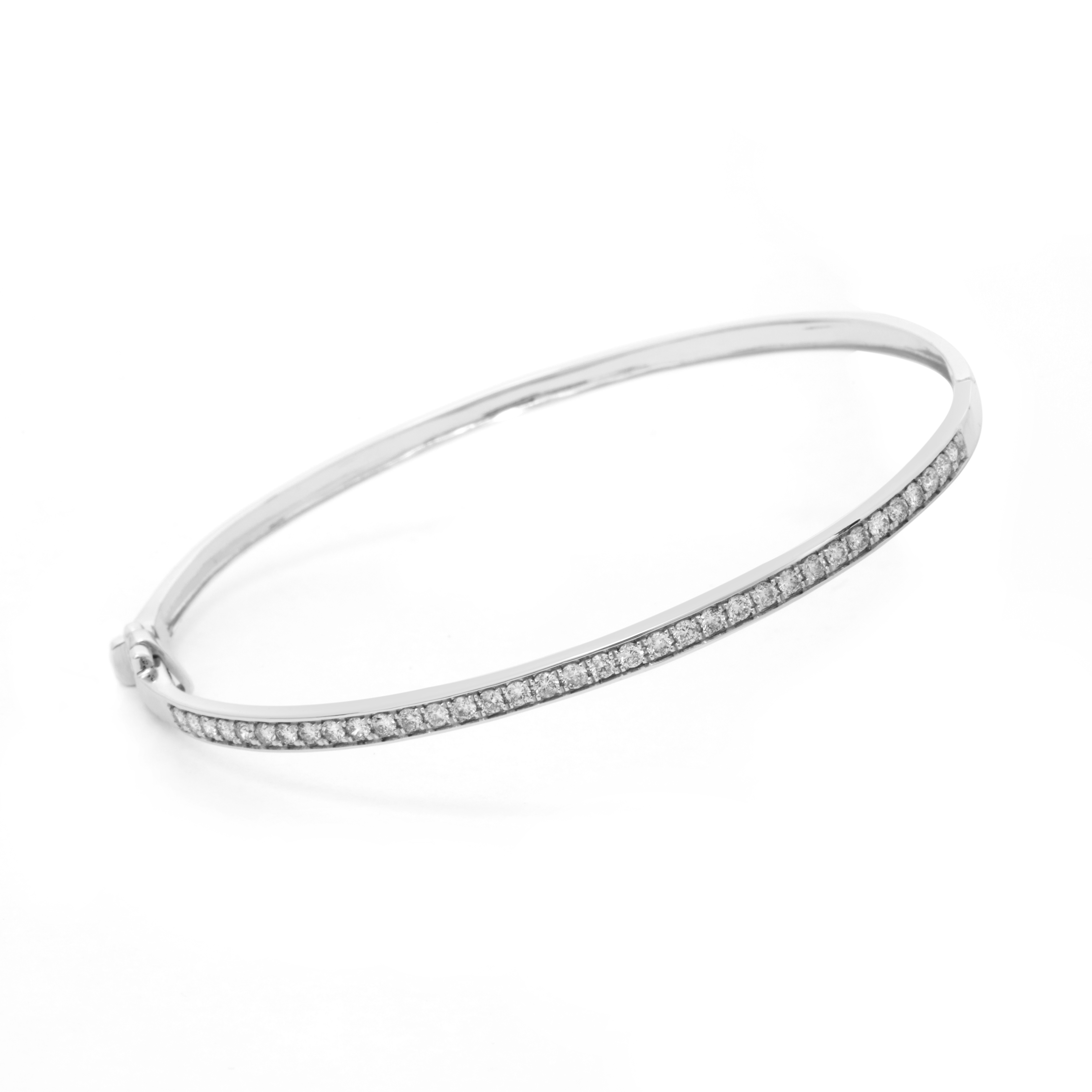 Bratara fixa DIAMONDS din aur alb de 18k cu diamante (0.6 ct.)