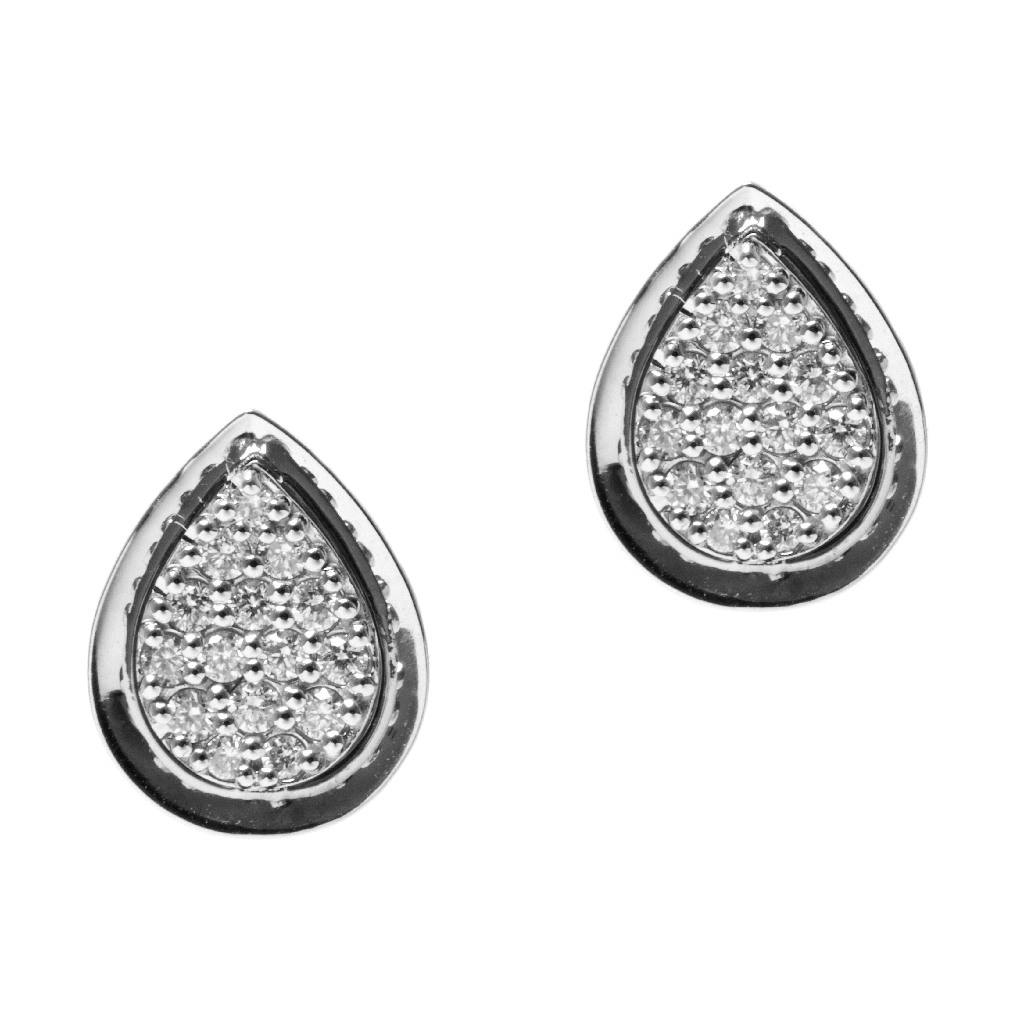 Cercei DIAMONDS din aur alb de 18k cu diamante