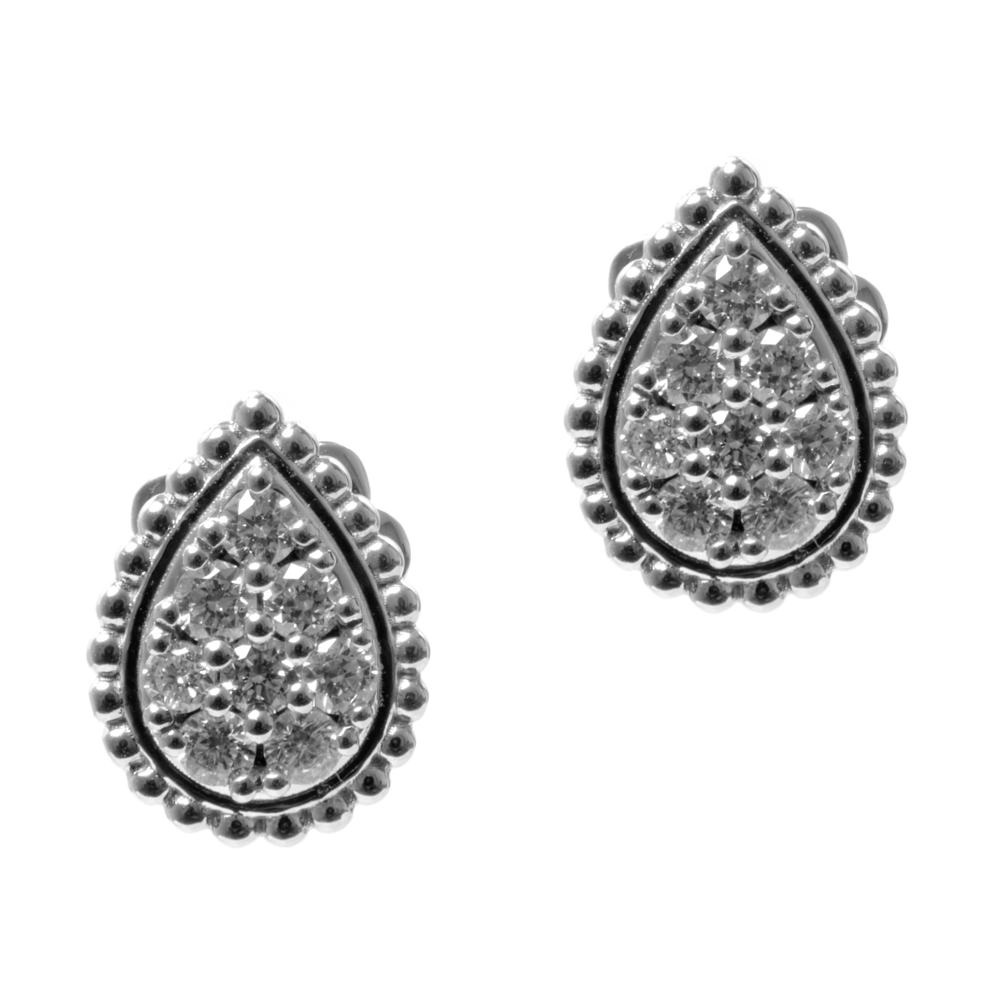 Cercei DIAMONDS din aur alb de 18k cu diamante