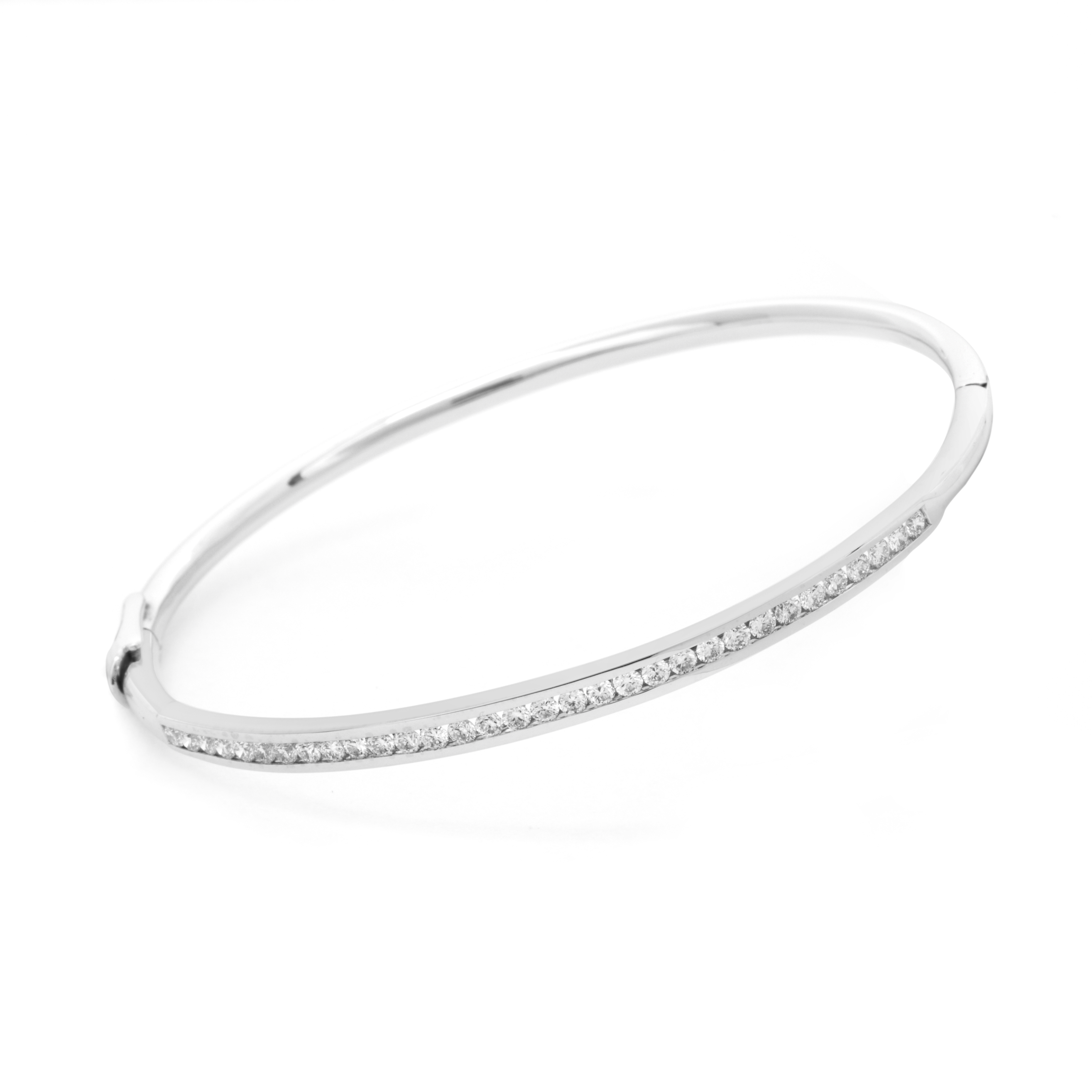 Bratara DIAMONDS: aur alb 18k / diamante