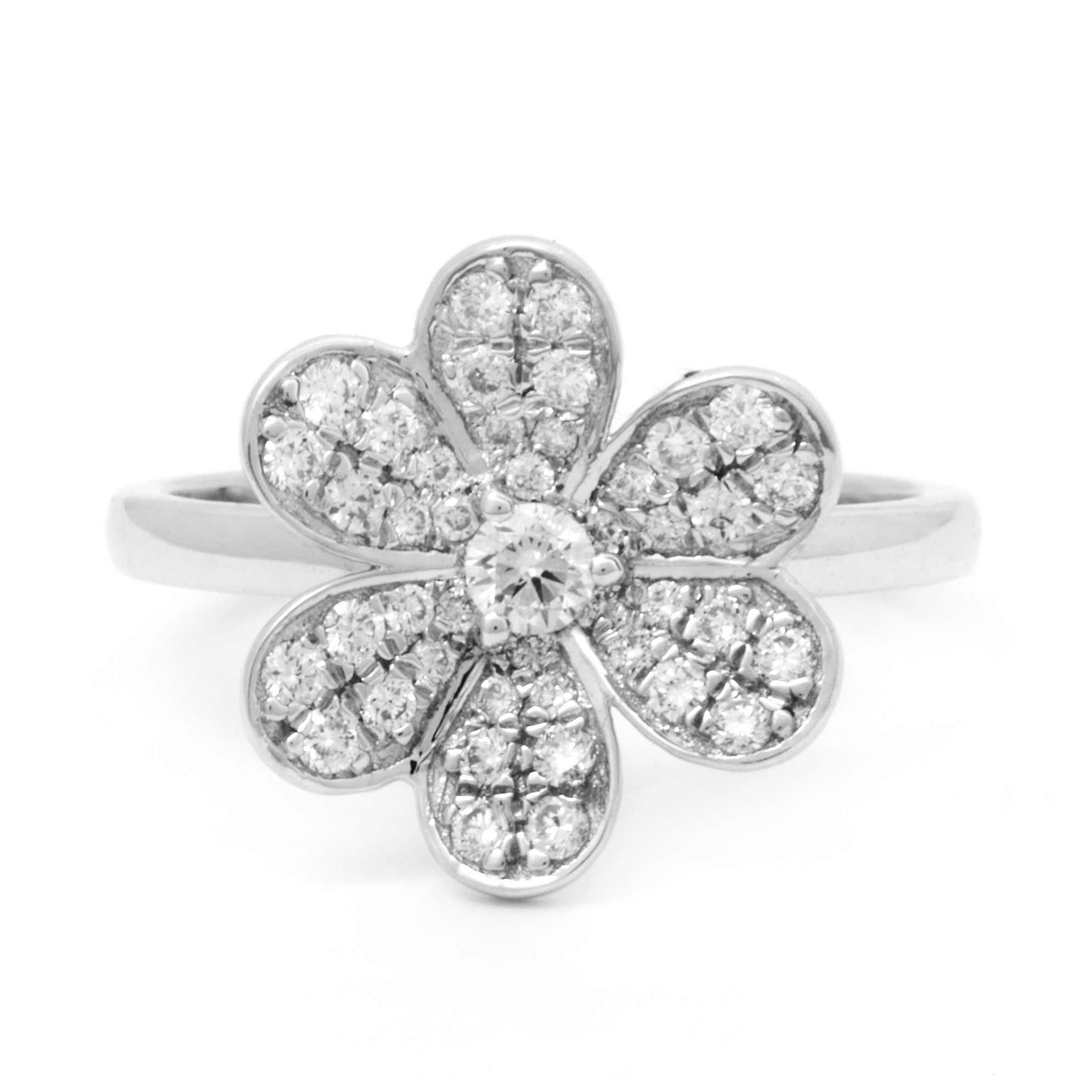 Inel DIAMONDS din aur alb de 18k cu diamante