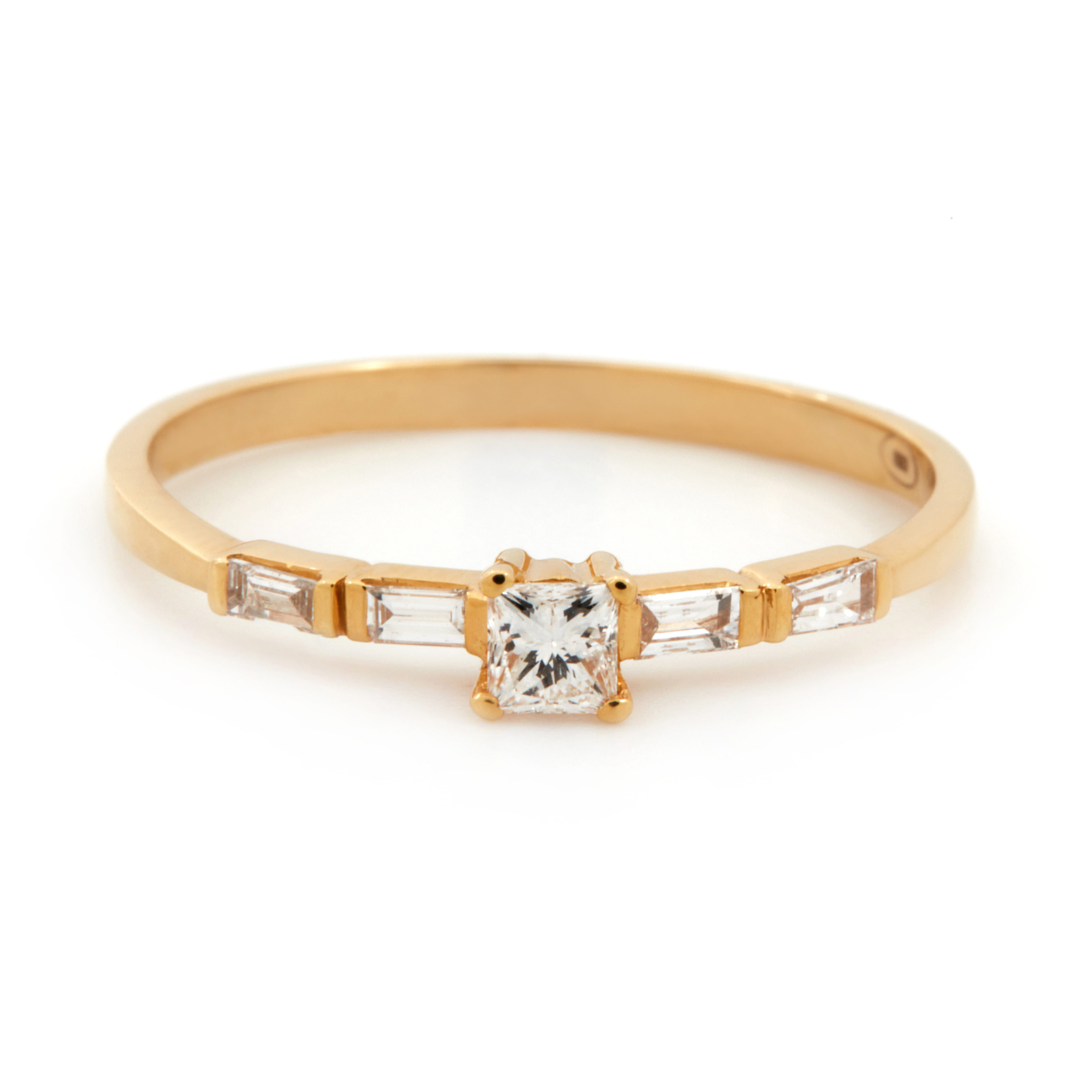 Inel DIAMONDS din aur galben de 18k cu diamante
