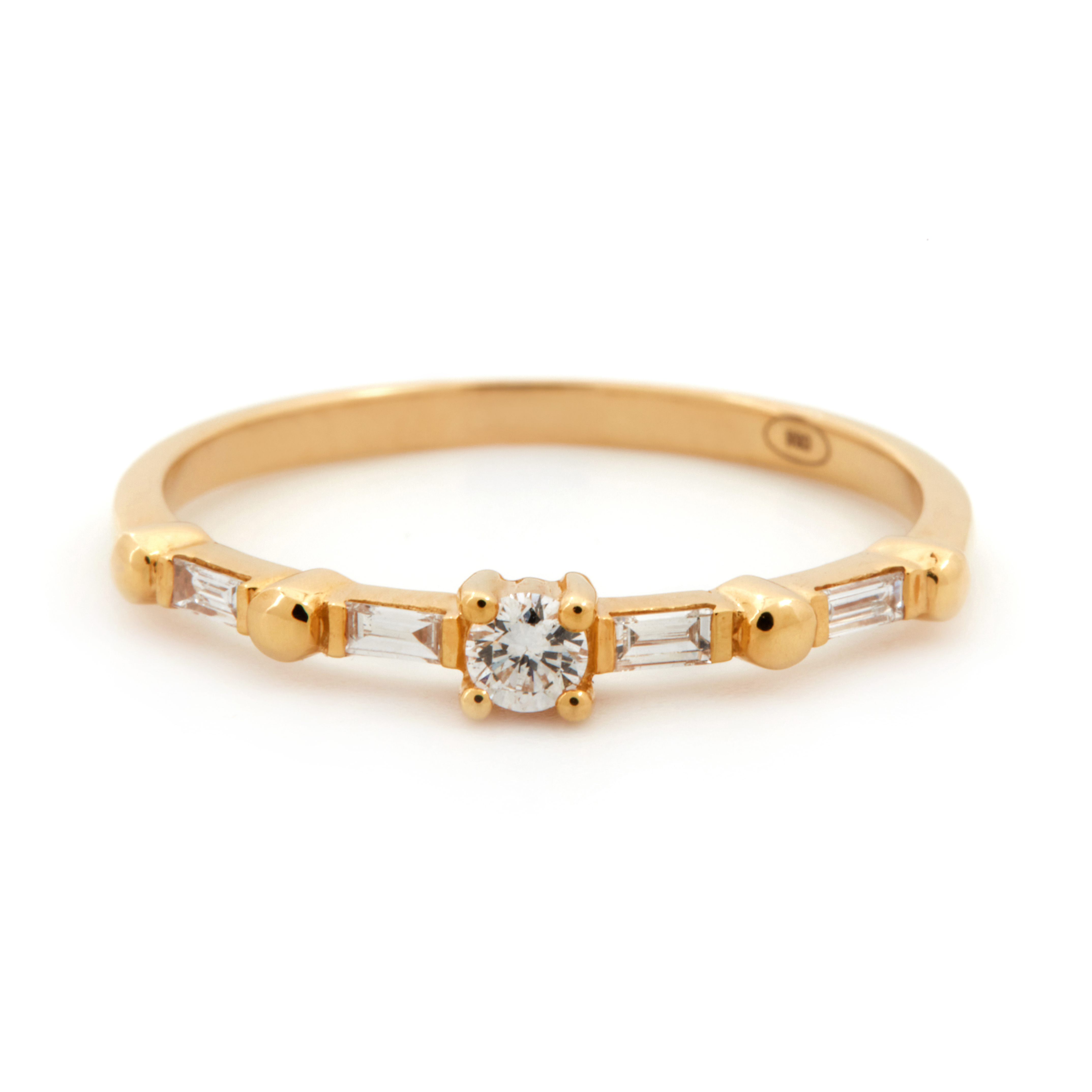 Inel DIAMONDS din aur galben de 18k cu diamante