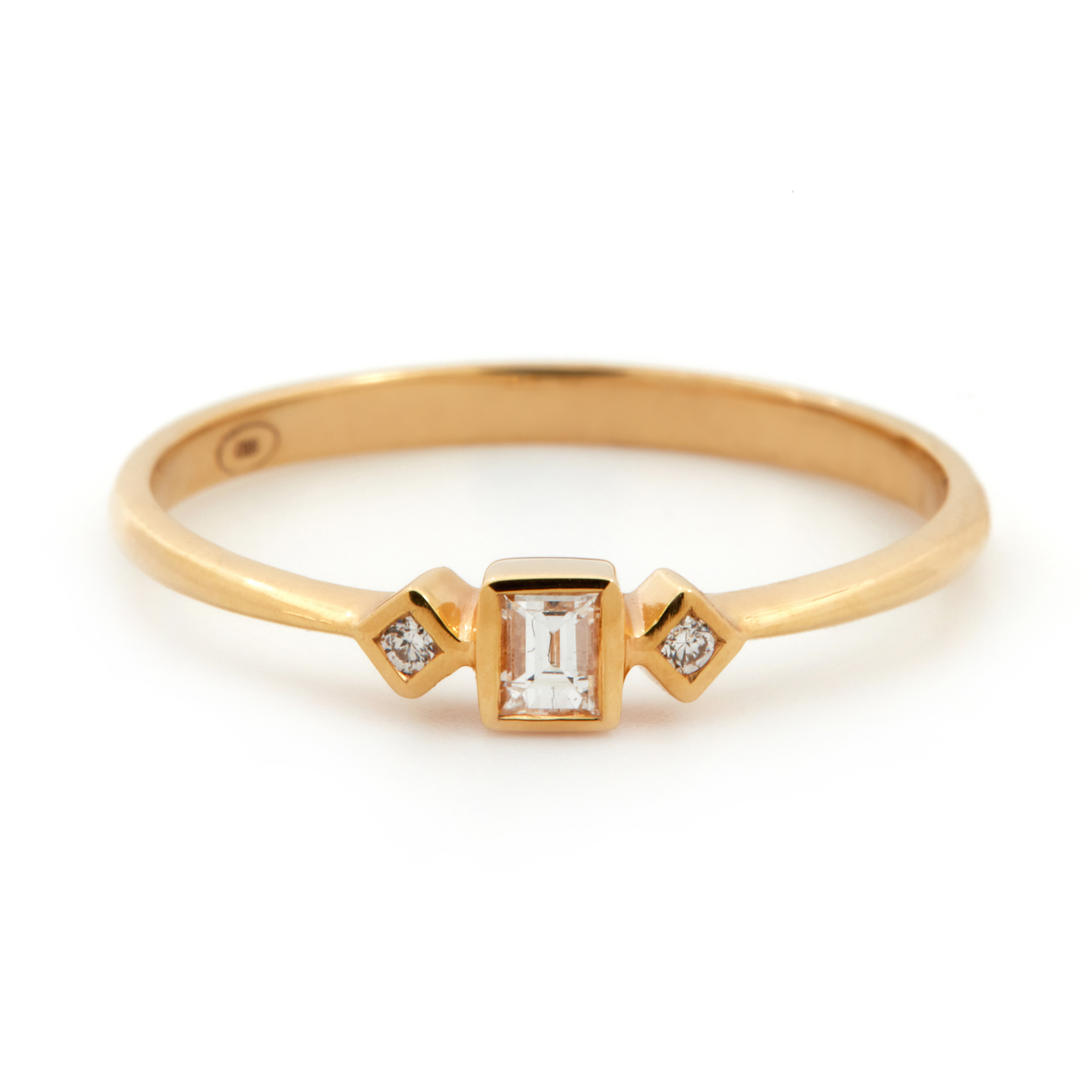 Inel DIAMONDS din aur galben de 18k cu diamante