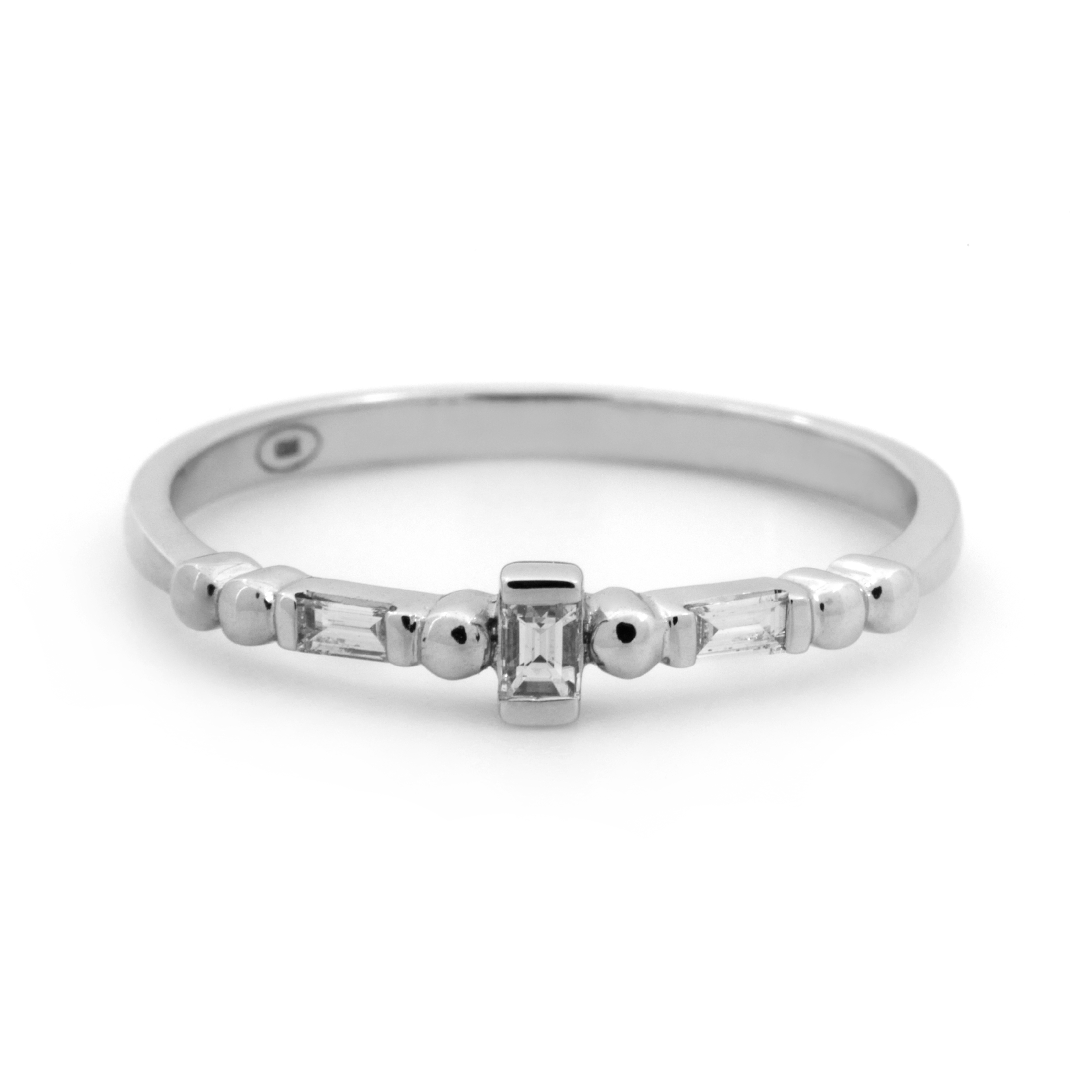 Inel DIAMONDS din aur alb de 18k cu diamante