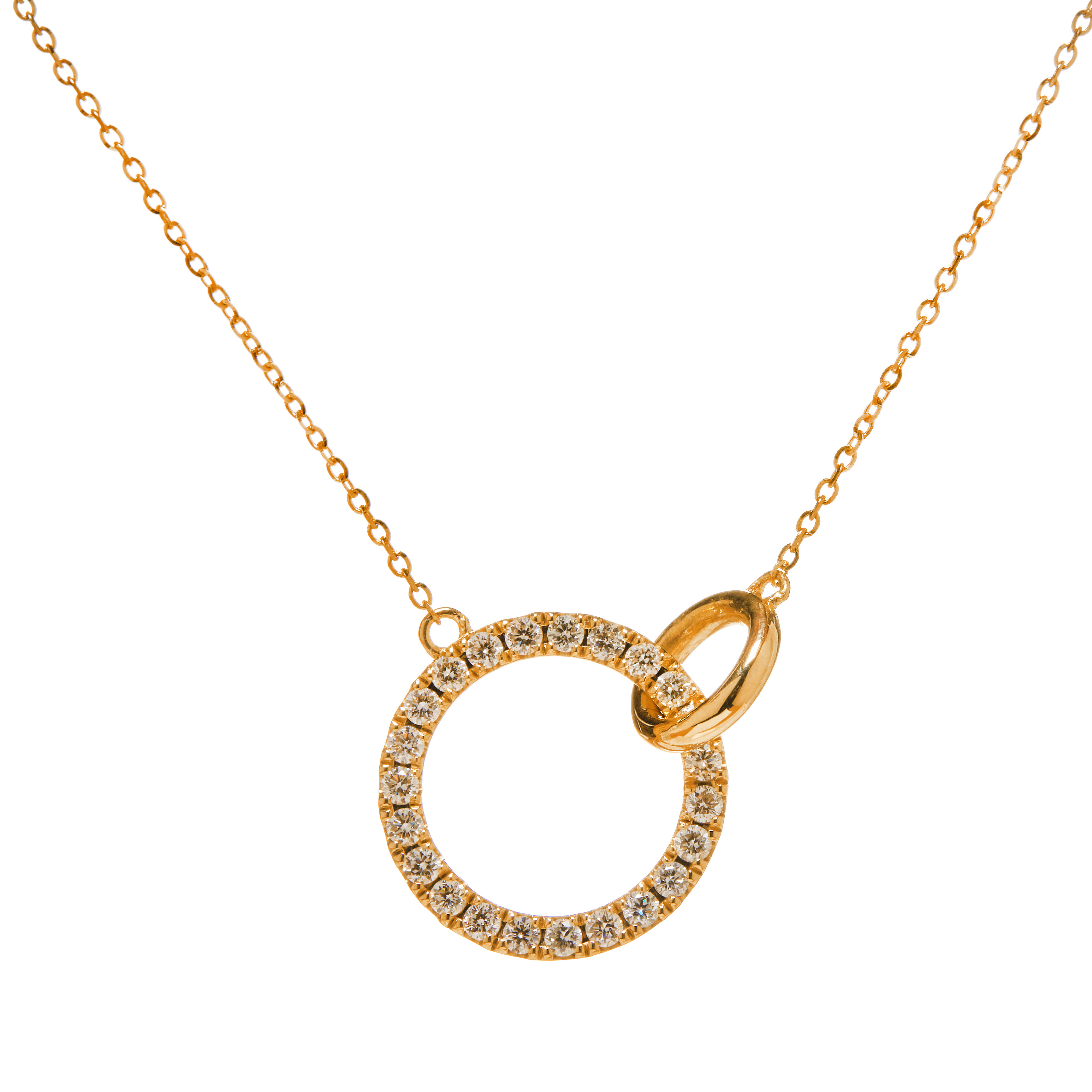 Colier DIAMONDS din aur galben de 18k cu diamante
